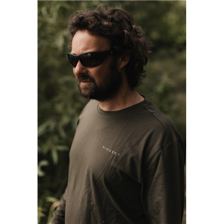 HEREN-T-SHIRT MET LANGE MOUWEN KORDA MINDSET MINIMAL LS TEE - OLIJFKLEURIG