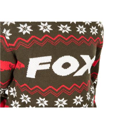 HEREN TRUI FOX XMAS JUMPER - KAKI