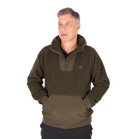 HERENJACK FOX OLIVE SHERPA HYBRID JACKET - OLIJFGROEN