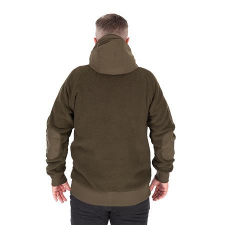 HERENJACK FOX OLIVE SHERPA HYBRID JACKET - OLIJFGROEN