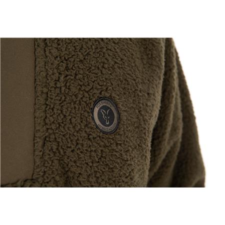 HERENJACK FOX OLIVE SHERPA HYBRID JACKET - OLIJFGROEN