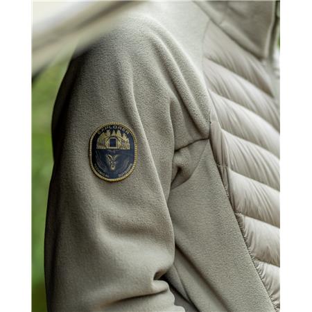 HERENJAS FOX EXPLORER FLEECE HOODED JACKET - GROEN