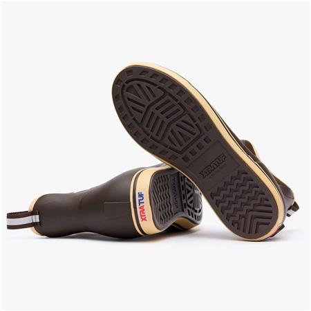 HERENLAARZEN XTRATUF ANKLE DECK BOOT - CHOCOLADE/BEIGE