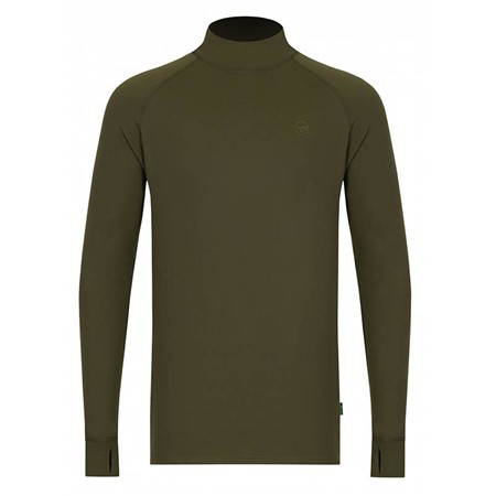 Herenondergoed Korda Mock Neck Thermal Ls Shirt - Olijfgroen