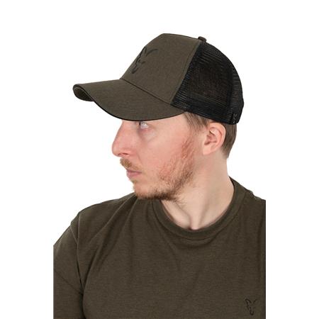HERENPET FOX COLLECTION TRUCKER CAP GREEN & BLACK - GROEN