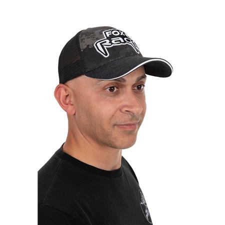 Herenpet Fox Rage Embroided Camo Trucker Cap - Zwart