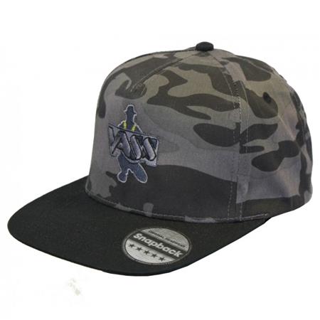 Herenpet Vass Camouflage Snapback Cap - Camo/Zwart