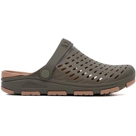 HERENSCHOENEN FOX KHAKI CLOGS