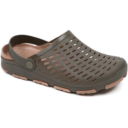 HERENSCHOENEN FOX KHAKI CLOGS