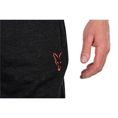 HERENSHORT FOX COLLECTION LW JOGGER SHORT BLACK & ORANGE - ZWART