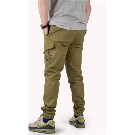 HERRBYXA BLACK CAT CARGO TROUSERS - KAKI