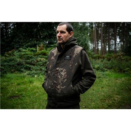 HERRE FLEECEVEST NASH ZERO TOLERANCE SHERPA FLEECE REVERSIBLE BODY WARMER - CAMO