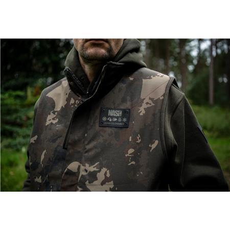 HERRE FLEECEVEST NASH ZERO TOLERANCE SHERPA FLEECE REVERSIBLE BODY WARMER - CAMO