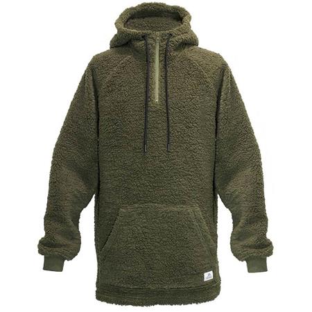 Herre-Hættetrøje Fortis Sherpa Fleece - Olivengrøn