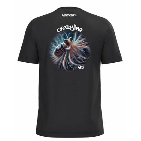 Herre Kortærmet T-Shirt Meriver Egi Crazyline - Sort