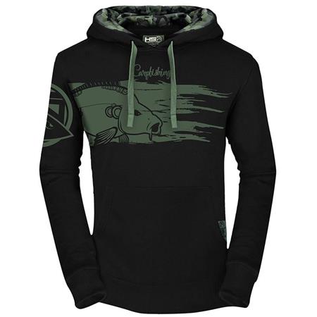 Herre-Sweatshirt Hot Spot Design Hoodie Carpfishing - Sort