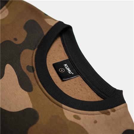 HERRE-SWEATSHIRT KUMU JUMPER DECEPTION CREWNECK - CAMO
