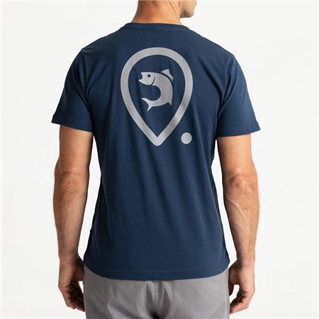 HERRE T-SHIRT MED KORTE ÆRMER ADVENTER & FISHING ZEGLON - MARINEBLÅ