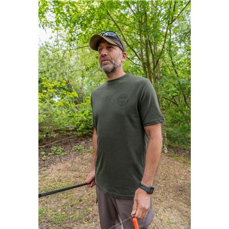HERRE T-SHIRT MED KORTE ÆRMER AVID CARP BEARING T-SHIRT - GRØN