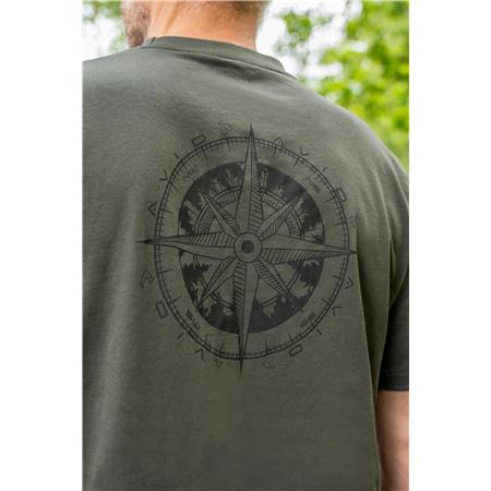 HERRE T-SHIRT MED KORTE ÆRMER AVID CARP BEARING T-SHIRT - GRØN