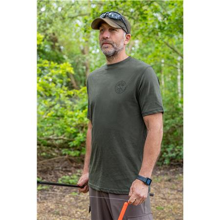 HERRE T-SHIRT MED KORTE ÆRMER AVID CARP BEARING T-SHIRT - GRØN