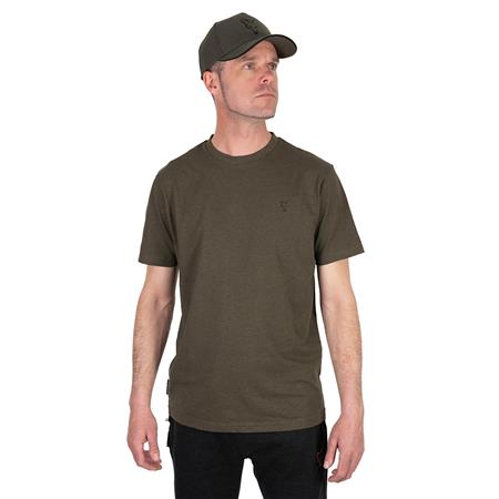 HERRE T-SHIRT MED KORTE ÆRMER FOX COLLECTION T GREEN & BLACK - GRØN
