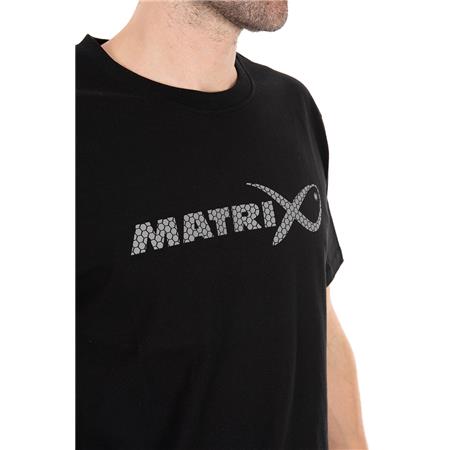 HERRE T-SHIRT MED KORTE ÆRMER FOX MATRIX LARGE FADE T-SHIRT BLACK/GREY - SORT
