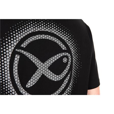HERRE T-SHIRT MED KORTE ÆRMER FOX MATRIX LARGE FADE T-SHIRT BLACK/GREY - SORT