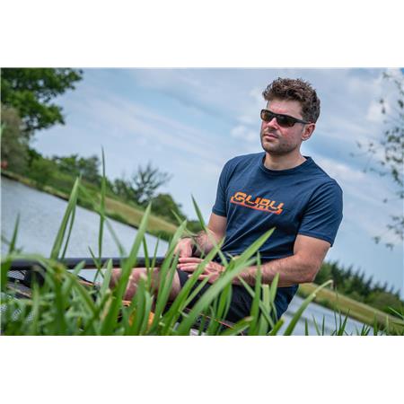 HERRE T-SHIRT MED KORTE ÆRMER GURU INTERSECT TEE - MARINEBLÅ
