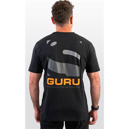 HERRE T-SHIRT MED KORTE ÆRMER GURU MAGNIFY TEE - SORT