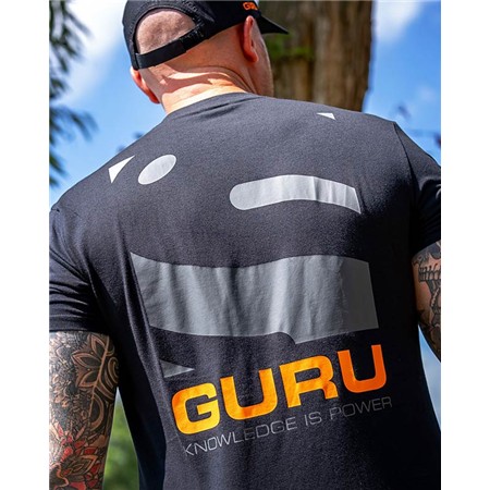 HERRE T-SHIRT MED KORTE ÆRMER GURU MAGNIFY TEE - SORT