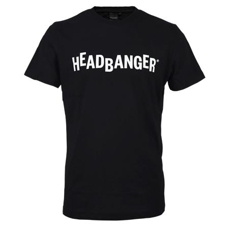 Herre T-Shirt Med Korte Ærmer Headbanger T-Shirt - Sort