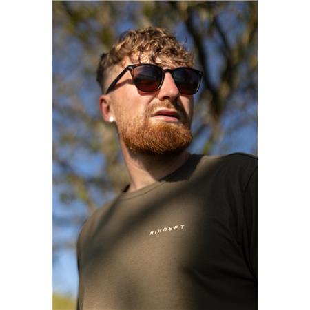HERRE T-SHIRT MED KORTE ÆRMER KORDA MINDSET MINIMAL TEE - MØRK OLIVEN