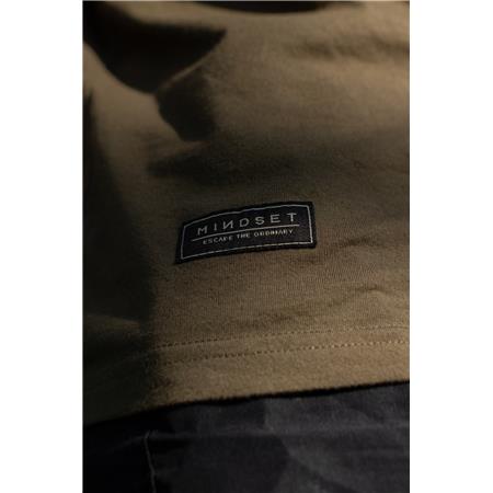 HERRE T-SHIRT MED KORTE ÆRMER KORDA MINDSET MINIMAL TEE - MØRK OLIVEN