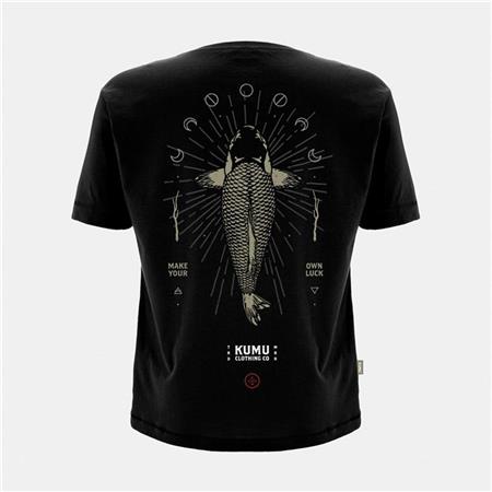 Herre T-Shirt Med Korte Ærmer Kumu Make Your Own Luck - Sort
