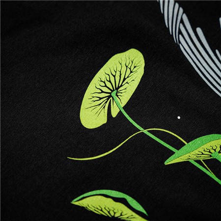 HERRE T-SHIRT MED KORTE ÆRMER KUMU TAILS UP TEE - SORT