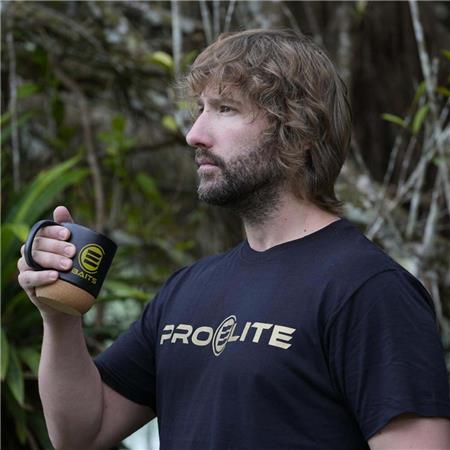 HERRE T-SHIRT MED KORTE ÆRMER PRO ELITE BAITS GOLD - SORT