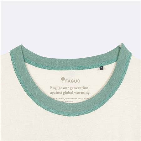 HERRE T-SHIRT MED KORTE ÆRMER SENSAS FAGUO MASSOURY - ECRU