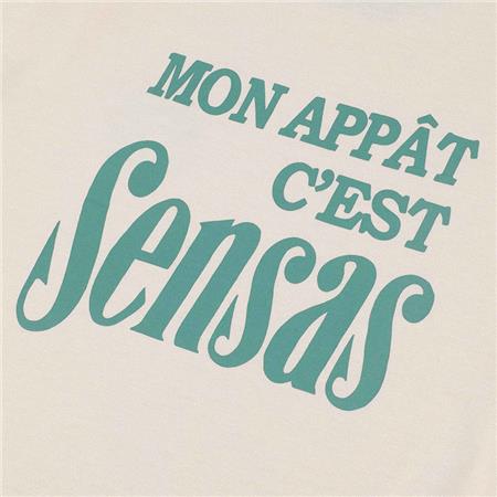 HERRE T-SHIRT MED KORTE ÆRMER SENSAS FAGUO MASSOURY - ECRU