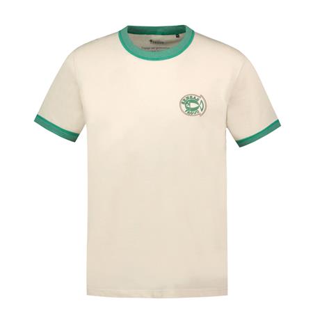 Herre T-Shirt Med Korte Ærmer Sensas Faguo Massoury - Ecru
