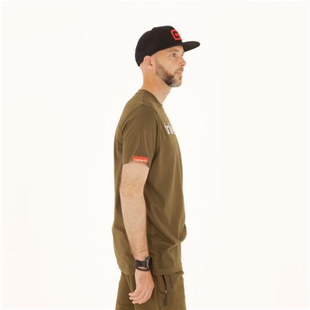 HERRE T-SHIRT MED KORTE ÆRMER TRAKKER CR LOGO T-SHIRT - KAKI