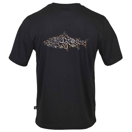 HERRE T-SHIRT MED KORTE ÆRMER VISION BROWN TROUT - SORT