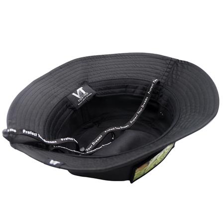 HERREBØLLEHAT MED VELCRO VT FISHING UPF50+ / HYDROFUGE - SORT