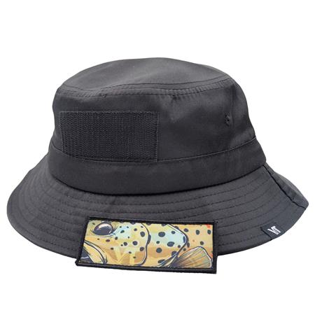 HERREBØLLEHAT MED VELCRO VT FISHING UPF50+ / HYDROFUGE - SORT