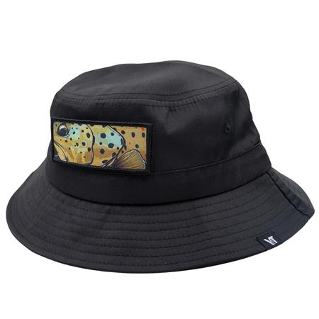 HERREBØLLEHAT MED VELCRO VT FISHING UPF50+ / HYDROFUGE - SORT