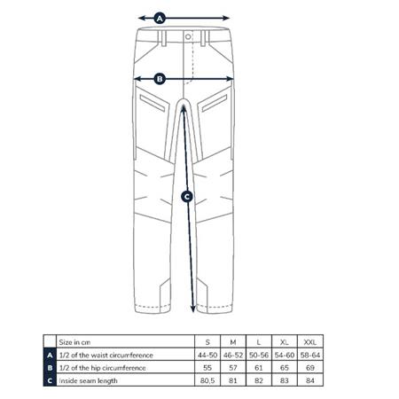 HERREBUKSER ADVENTER & FISHING IMPREGNATED TROUSERS - GRÅ/SORT