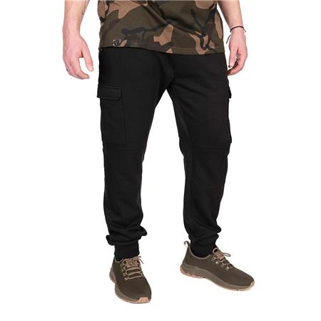 HERREBUKSER FOX LW BLACK / CAMO COMBAT JOGGERS - SORT