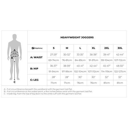 HERREBUKSER RIDGE MONKEY APEAREL HEAVYWEIGHT JOGGERS - SORT