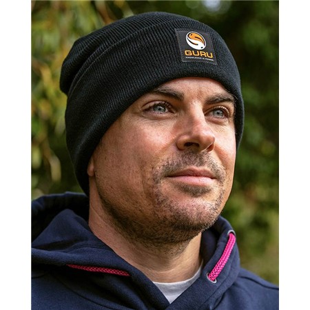 HERREHUE GURU PATCH BEANIE - SORT