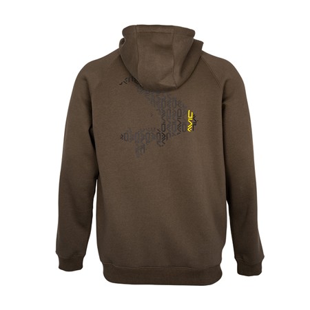 HERREJAKKE AVID CARP COMPOUND ZIP HOODIE - BRUN